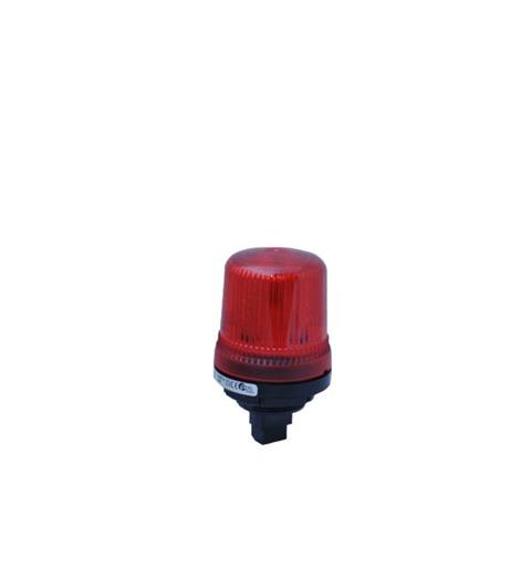 LED Beacon B100LDA 230vAC 1:RED Permanent IP65 90-230vAC iø37 Panel Mnt.